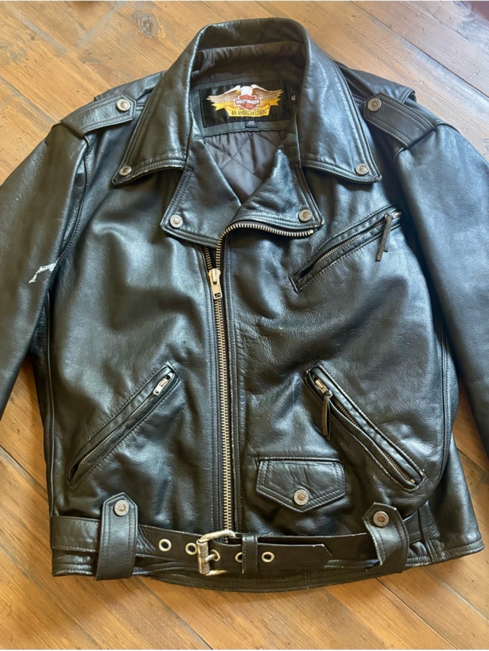 Vintage Harley Davidson an American legend shovelhead leather jacket